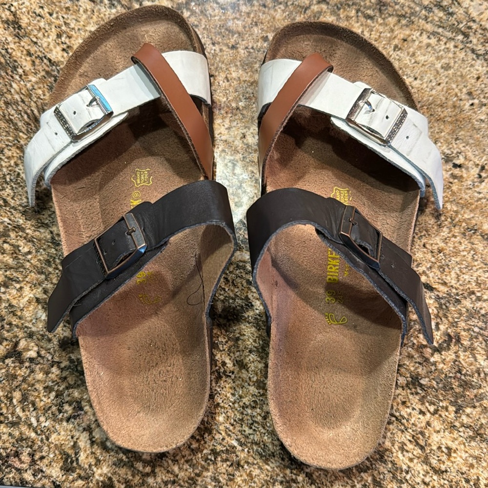 Birkenstock Sandals Tricolor Leather